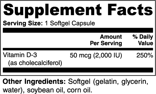 SOLVITA™ Vitamin D3 2,000 IU