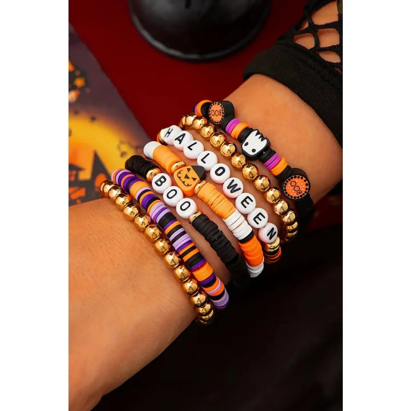 Playful 7pcs Halloween Bracelet Set